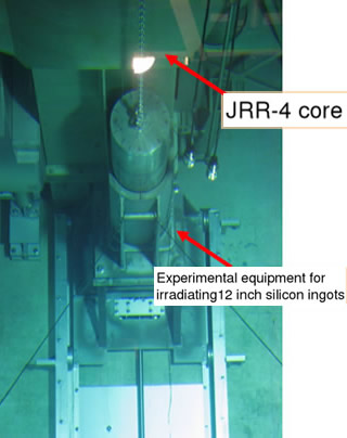 Equipment installed in JRR-4 for 12-inch NTD-Si irradiation experiments with a thermal neutron filter 