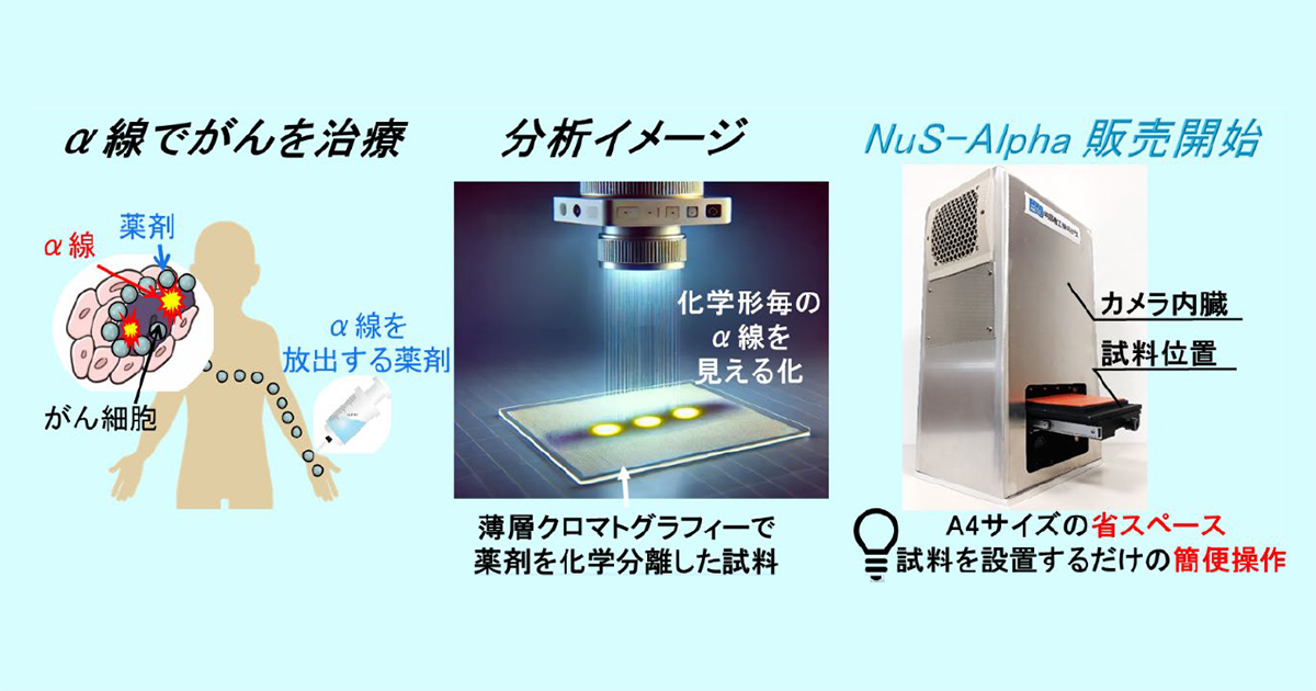 α線がん治療薬の“有効性“を迅速に見える化 ―α線放出核種の化学形