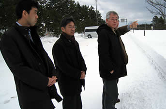 BAサイト視察風景