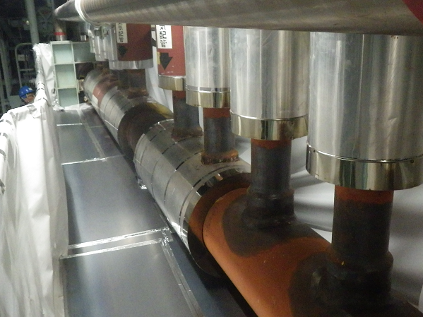 Main steam pipe before
