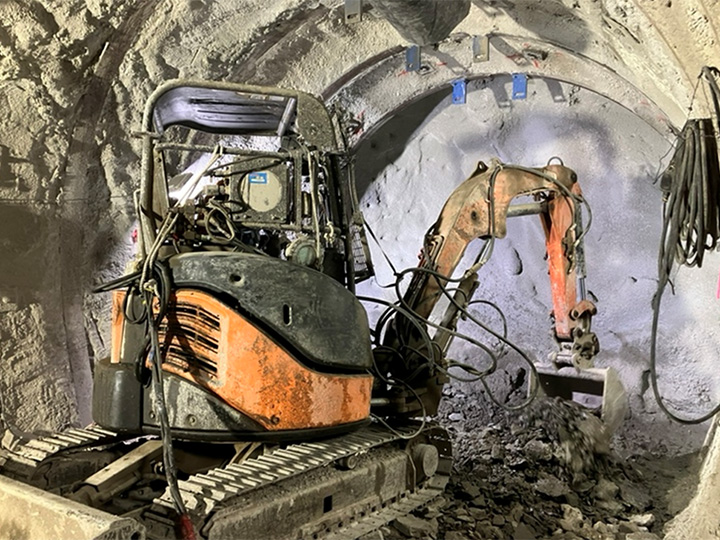 掘削作業の様子