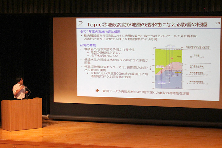 報告の様子