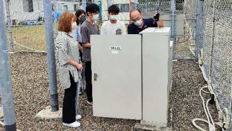 施設見学:核物質防護実習フィールド