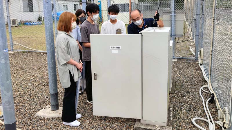 施設見学:核物質防護実習フィールド