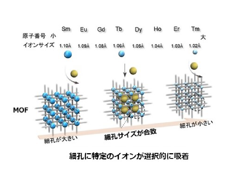 希少類金属を使った新たな配位高分子(MOF)材料の開発