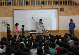 大洗町立南小学校で出張授業を行いました。(2018年1月15日)