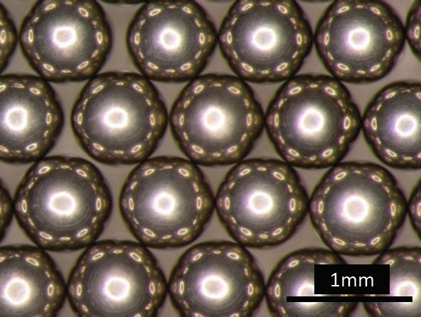 Appearance of ZrC coated YSZ particles