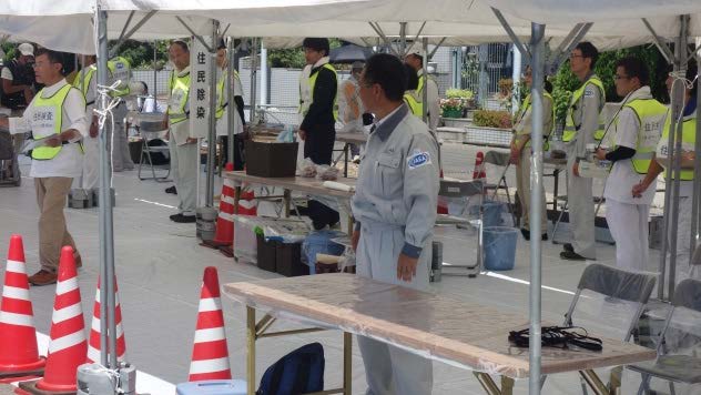 避難退域時検査対応（福井県敦賀市総合運動公園）についての写真
