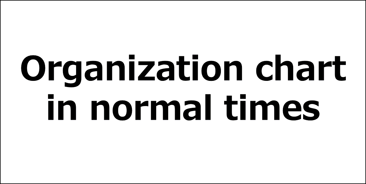 Organization chart in normal time