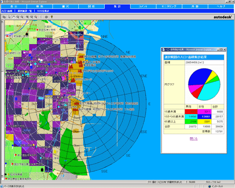 Population information visualization system