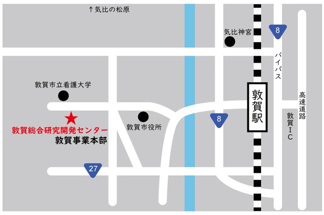 敦賀総合研究開発センターの地図