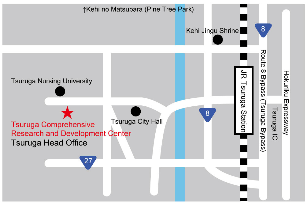 Tsuruga Comprehensive Research and Development Center map