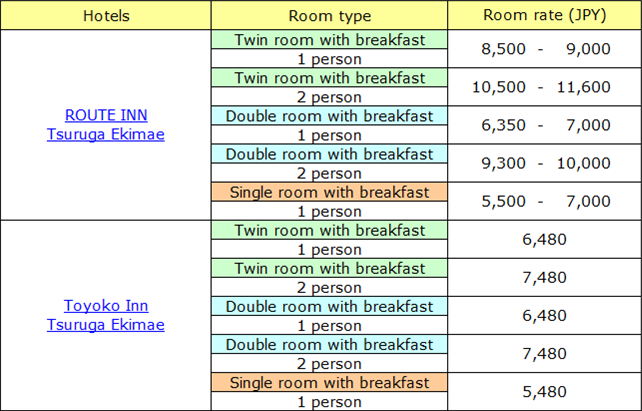 Hotel list