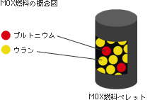 MOX燃料の概念図