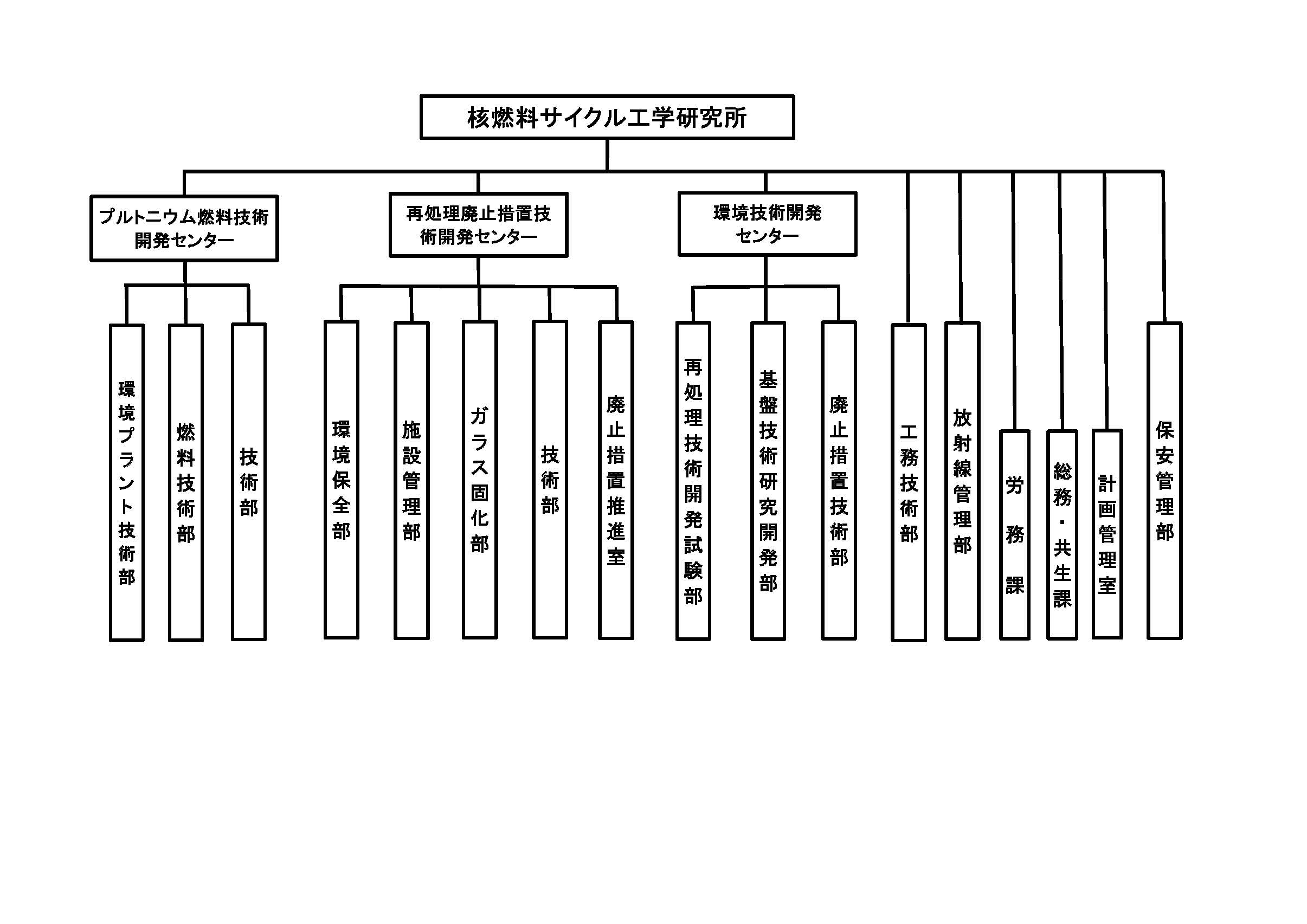 組織 ようこそサイクル研へ 国立研究開発法人日本原子力研究開発機構 核燃料サイクル工学研究所
