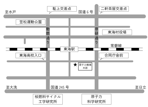 本部周辺地図