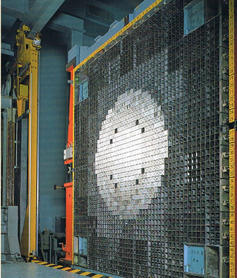 External view of the core (a cross-section of the half-assembly) 