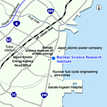 Map of Nuclear Science Research Institute