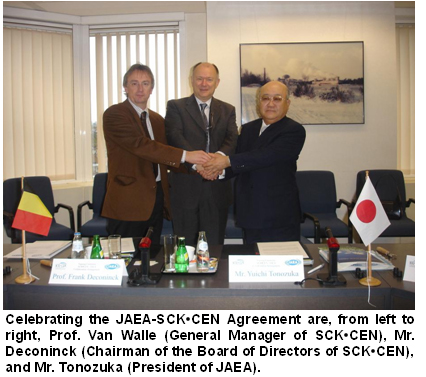 Celebrating the JAEA-SCK•CEN Agreement 